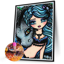 Load image into Gallery viewer, AB Diamond Painting - Full Round - dragon and girl (40*50CM)