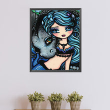 Load image into Gallery viewer, AB Diamond Painting - Full Round - dragon and girl (40*50CM)