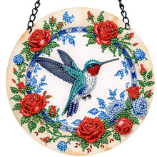Load image into Gallery viewer, Animal Suncatcher Hummingbird Crystal Painting Ornaments for Home Window Wall