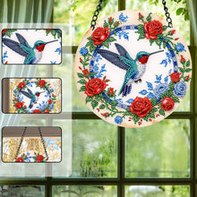 Load image into Gallery viewer, Animal Suncatcher Hummingbird Crystal Painting Ornaments for Home Window Wall