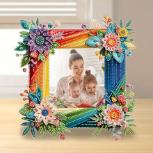 Load image into Gallery viewer, Special Shape Floral Diamond Painting Photo Frame Kits Bedroom Table Decor