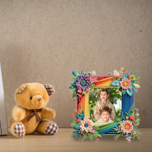 Load image into Gallery viewer, Special Shape Floral Diamond Painting Photo Frame Kits Bedroom Table Decor