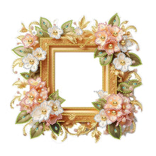 Load image into Gallery viewer, Special Shape Floral Diamond Painting Photo Frame Kits Bedroom Table Decor