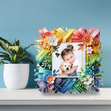 Load image into Gallery viewer, Special Shape Floral Diamond Painting Photo Frame Kits Bedroom Table Decor