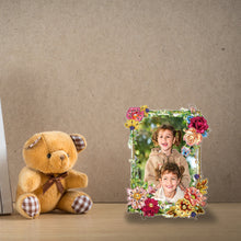 Load image into Gallery viewer, Special Shape Floral Diamond Painting Photo Frame Kits Bedroom Table Decor