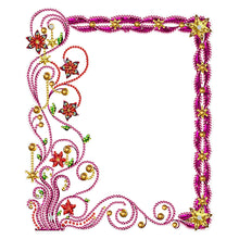 Load image into Gallery viewer, Special Shape Floral Diamond Painting Photo Frame Kits Bedroom Table Decor