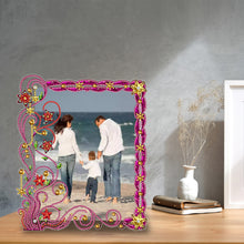 Load image into Gallery viewer, Special Shape Floral Diamond Painting Photo Frame Kits Bedroom Table Decor