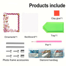 Load image into Gallery viewer, Special Shape Floral Diamond Painting Photo Frame Kits Bedroom Table Decor