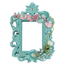 Load image into Gallery viewer, Special Shape Floral Diamond Painting Photo Frame Kits Bedroom Table Decor