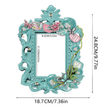 Load image into Gallery viewer, Special Shape Floral Diamond Painting Photo Frame Kits Bedroom Table Decor