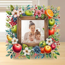 Load image into Gallery viewer, Special Shape Floral Diamond Painting Photo Frame Kits Bedroom Table Decor
