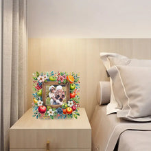 Load image into Gallery viewer, Special Shape Floral Diamond Painting Photo Frame Kits Bedroom Table Decor