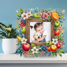 Load image into Gallery viewer, Special Shape Floral Diamond Painting Photo Frame Kits Bedroom Table Decor