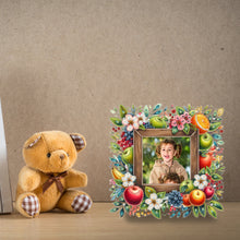 Load image into Gallery viewer, Special Shape Floral Diamond Painting Photo Frame Kits Bedroom Table Decor