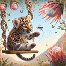 Load image into Gallery viewer, Diamond Painting - Full Round - Leisure leopard (40*40CM)