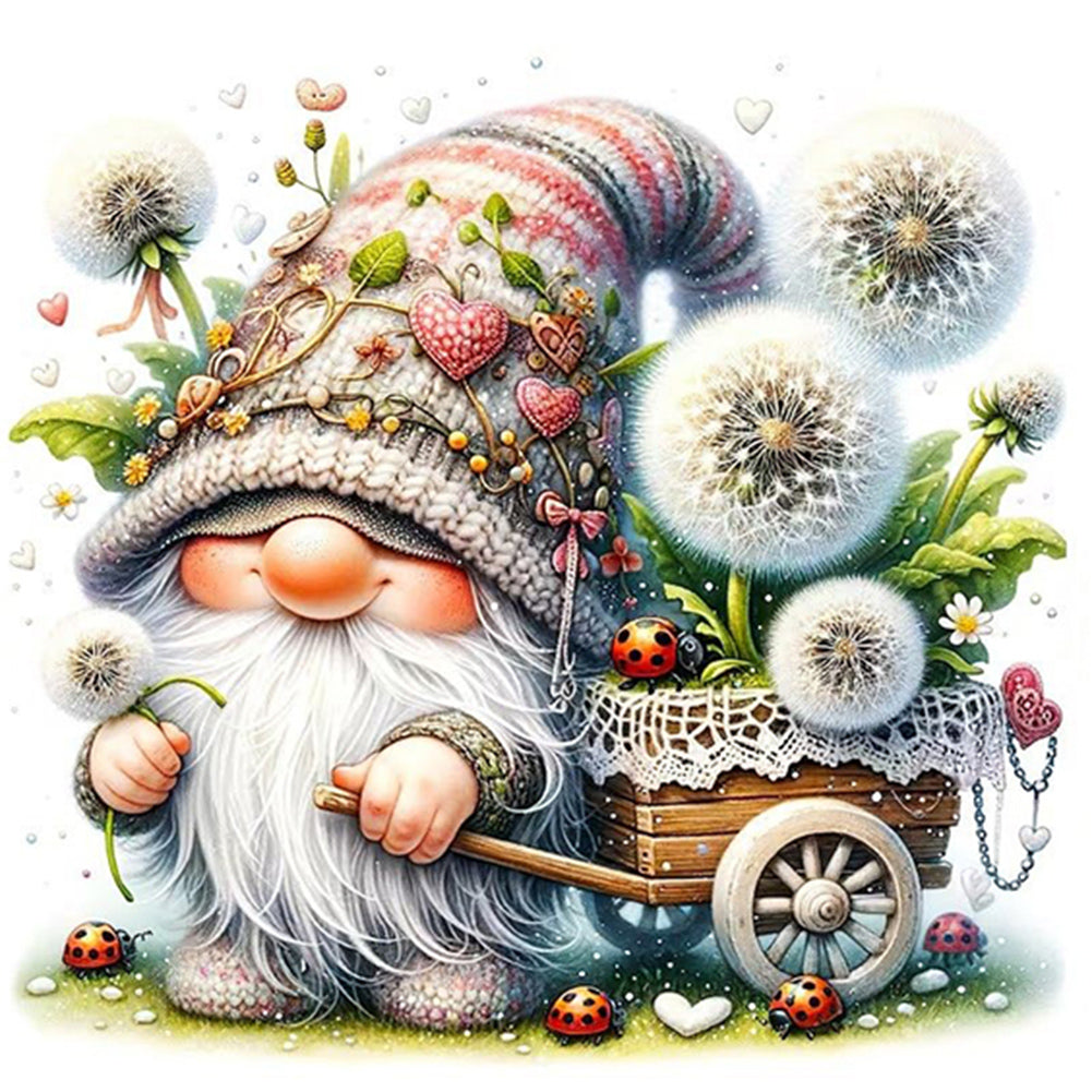 AB Diamond Painting - Full Round - Dandelion Gnome (40*40CM)