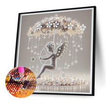 Load image into Gallery viewer, Diamond Painting - Partial Special Shaped - art umbrella cherub (30*30CM)