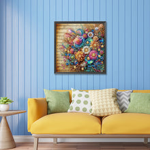 Load image into Gallery viewer, Diamond Painting - Partial Special Shaped - blooming flowers on sheet music (30*30CM)