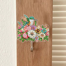 Load image into Gallery viewer, 6Pcs Diamond Painting Hooks Colorful Animal Flower Diamond Art Craft Wall Hooks