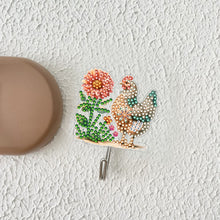 Load image into Gallery viewer, 6Pcs Diamond Painting Hooks Colorful Animal Flower Diamond Art Craft Wall Hooks