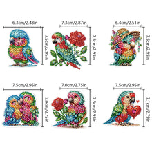 Load image into Gallery viewer, 6Pcs Diamond Painting Hooks Colorful Animal Flower Diamond Art Craft Wall Hooks