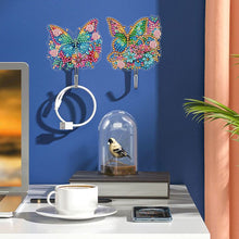 Load image into Gallery viewer, 6Pcs Diamond Painting Hooks Colorful Animal Flower Diamond Art Craft Wall Hooks
