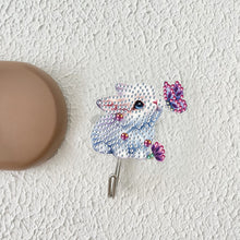 Load image into Gallery viewer, 6Pcs Diamond Painting Hooks Colorful Animal Flower Diamond Art Craft Wall Hooks