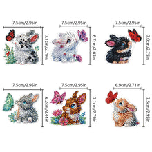 Load image into Gallery viewer, 6Pcs Diamond Painting Hooks Colorful Animal Flower Diamond Art Craft Wall Hooks