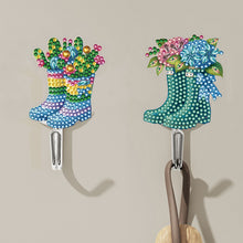 Load image into Gallery viewer, 6Pcs Diamond Painting Hooks Colorful Animal Flower Diamond Art Craft Wall Hooks
