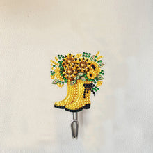 Load image into Gallery viewer, 6Pcs Diamond Painting Hooks Colorful Animal Flower Diamond Art Craft Wall Hooks
