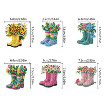 Load image into Gallery viewer, 6Pcs Diamond Painting Hooks Colorful Animal Flower Diamond Art Craft Wall Hooks