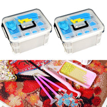 Load image into Gallery viewer, 111Pcs DIY Diamond Painting Tools Set Tweezers Art Craft Supplies (Blue)
