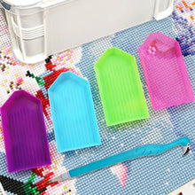 Load image into Gallery viewer, 111Pcs DIY Diamond Painting Tools Set Tweezers Art Craft Supplies (Blue)