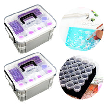 Load image into Gallery viewer, 111Pcs DIY Diamond Painting Tools Set Tweezers Art Craft Supplies (Purple)