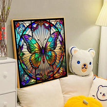 Load image into Gallery viewer, Diamond Painting - Full Round - butterfly glass art (40*40CM)