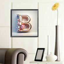 Load image into Gallery viewer, Diamond Painting - Full Round - Flower letter B (40*40CM)