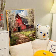 Load image into Gallery viewer, Diamond Painting - Full Round - red wooden house (40*40CM)