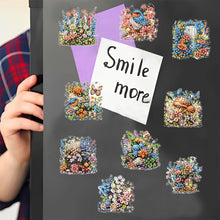 Load image into Gallery viewer, Diamond Painting Fridge Magnet Rooster Special Shape Diamond Art Magnets Decals