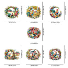 Load image into Gallery viewer, Diamond Painting Fridge Magnet Rooster Special Shape Diamond Art Magnets Decals