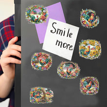 Load image into Gallery viewer, Diamond Painting Fridge Magnet Rooster Special Shape Diamond Art Magnets Decals