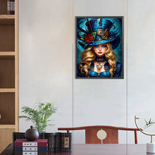 Load image into Gallery viewer, AB Diamond Painting - Full Round - Blonde steampunk girl (40*55CM)