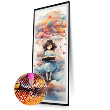 Load image into Gallery viewer, Diamond Painting - Full Round - girl reading book under tree (30*70CM)