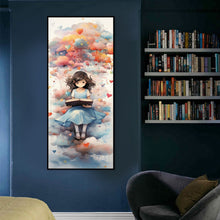 Load image into Gallery viewer, Diamond Painting - Full Round - girl reading book under tree (30*70CM)