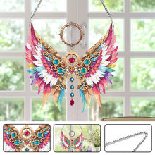 Load image into Gallery viewer, Acrylic Special Shape Colorful Wing Diamond Painting Pendant for Wall Window