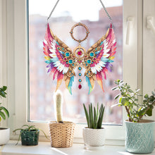 Load image into Gallery viewer, Acrylic Special Shape Colorful Wing Diamond Painting Pendant for Wall Window