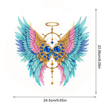 Load image into Gallery viewer, Acrylic Special Shape Colorful Wing Diamond Painting Pendant for Wall Window