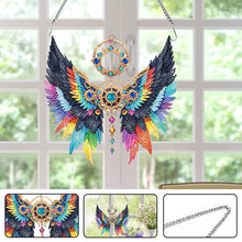 Load image into Gallery viewer, Acrylic Special Shape Colorful Wing Diamond Painting Pendant for Wall Window