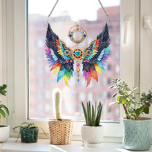 Load image into Gallery viewer, Acrylic Special Shape Colorful Wing Diamond Painting Pendant for Wall Window