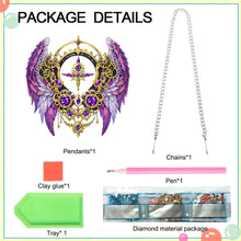 Load image into Gallery viewer, Acrylic Special Shape Colorful Wing Diamond Painting Pendant for Wall Window