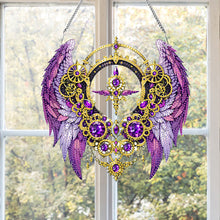 Load image into Gallery viewer, Acrylic Special Shape Colorful Wing Diamond Painting Pendant for Wall Window
